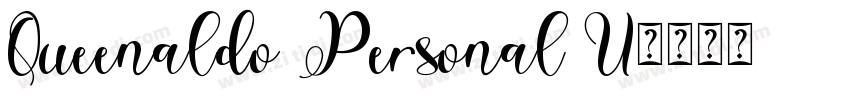 Queenaldo Personal U字体转换